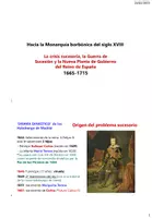 Vista previa - Presentaciones - Historia de España en el siglo XVIII (Edad Moderna) - Portada
