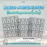 Vista previa - Juegos / Gamificación - Dominó de restas | Juego para practicar restas en español - Portada