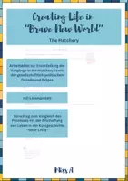 Vorschau - Arbeitsblätter - Genetic Engineering and Social Control in "Brave New World" - Deckblatt