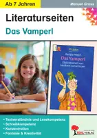 Vorschau - Arbeitsblätter - Das Vamperl – Literaturseiten | Begleitmaterial, Lektüre Grundschule, Textverständnis, Leseförderung, Arbeitsblätter | Deutsch Grundschule Klasse 2-6 - Deckblatt