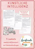 Vorschau - Arbeitsblätter - Lesetexte Künstliche Intelligenz - zweifach differenziert - Deckblatt
