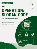 Vorschau - Stundenentwürfe - Breakout: Werbesprache, Rhetorik & Grammatik – Escape Room Deutsch (Klasse 8/9/10) - Deckblatt