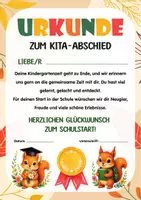 Vorschau - Fördermaterial/Inklusion - Urkunde Kita-Abschied & Einschulung für ein stolzes Schulkind | Abschiedsgeschenk Kindergarten, Einschulungsgeschenk & Schulanfang - Seite 2