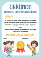 Vorschau - Fördermaterial/Inklusion - Kita-Abschied Portfolio | Urkunden zum Kita-Abschied | Abschiedsgeschenk Erzieherin | Abschiedsgeschenk Kindergarten | Erinnerung Kindergartenzeit, Schulanfang & Einschulung - Seite 1