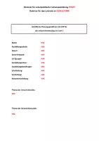 Vorschau - Stundenentwürfe - Blanko Vorlage Schriftliche Unterrichtsplanung - Unterrichtsbesuch Referendariat - editierbare Datei - Seite 1