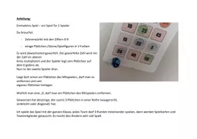 Vorschau - Spiele - Einmaleins-Spiel „Drei gewinnt“ – 1x1 spielerisch üben & automatisieren | Klasse 2–4 - Seite 1