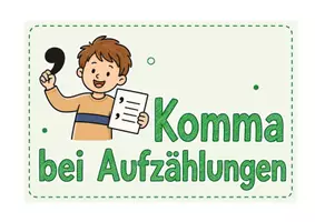Vorschau - Stundenentwürfe - Komma bei Aufzählungen. Mini Lerntheke - Seite 1