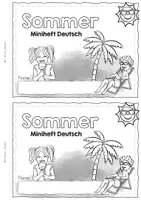 Vorschau - Arbeitsblätter - Sommer Klasse 1 - Miniheft Deutsch 1. Klasse | Sommer Grundschule Klasse 1 | Arbeitsblätter Sommer | Leseförderung | DaZ Sommer | Lesen und Schreiben zum Sommer | Sommer 1. Klasse - Seite 2