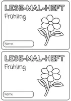 Vorschau - Arbeitsblätter - Frühling Lese-Mal-Heft | Klasse 1-2 (DaF/DaZ/Deutsch) - Seite 2