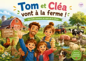 Aperçu - Préparation de séance / Séance complète - KAMISHIBAI Tom et Cléa vont à la ferme - Page de couverture