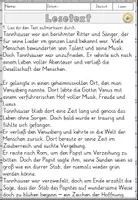 Vorschau - Arbeitsblätter - Sagen - Der Tannhäuser, Lesen und Verstehen Arbeitsblätter mit Lesetext, Fragen - Seite 2