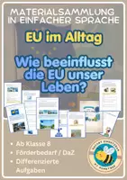 Vorschau - Arbeitsblätter - EU im Alltag - in einfacher Sprache - Deckblatt