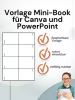 Vorschau - Mal- und Bastelvorlagen - Vorlage Mini-Book für Canva und Präsentationsprogramme - Deckblatt