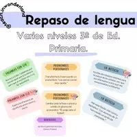 Vista previa - Juegos / Gamificación - Repaso de varios temas de la asignatura de Lengua. - Portada