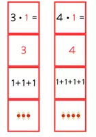 Vorschau - Spiele - Legematerial Einmaleins / Malreihe 1 / Montessori Perlen - Seite 3