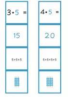 Vorschau - Spiele - Legematerial Einmaleins / Malreihe 5 / Montessori Perlen - Seite 3