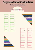 Vorschau - Spiele - Legematerial Einmaleins / Malreihe 7 / Montessori Perlen - Deckblatt