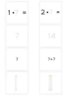 Vorschau - Spiele - Legematerial Einmaleins / Malreihe 7 / Montessori Perlen - Seite 2