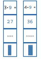 Vorschau - Spiele - Legematerial Einmaleins / Malreihe 9 / Montessori Perlen - Seite 3