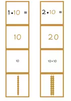 Vorschau - Spiele - Legematerial Einmaleins / Malreihe 10 / Montessori Perlen - Seite 2