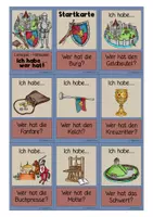 Vorschau - Spiele - Mittelalter, Ritter und Burgen - Ich habe...wer hat...?-Lernspiel - Seite 1