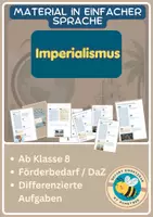 Vorschau - Arbeitsblätter - Imperialismus in einfacher Sprache - Deckblatt