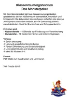 Vorschau - Präsentationen/Tafelbilder - Klassenraumorganisation Stundenübersicht Klassendienste - Seite 1