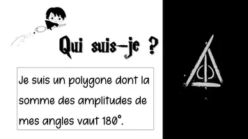 Aperçu - Présentation / Support pour le tableau - Les triangles - Devinettes - Page 1