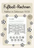 Vorschau - Arbeitsblätter - Fußball-Rechnen (Addition ZR 10) - Deckblatt