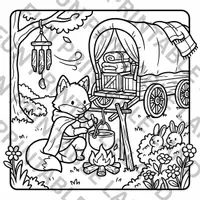 Aperçu - Jeux - Cozy Fantasy coloring pages - Page de couverture