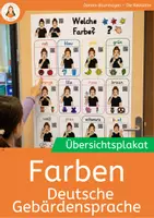 Vorschau - Fördermaterial/Inklusion - Farben in Gebärdensprache (DGS) – Übersichtsplakate ( Variante mitQR-Codes für Videos) - Deckblatt