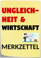 Vorschau - Merkblätter - Beeinflusst die soziale Ungleicheit die Wirtschaft? - Merkzettel - Deckblatt