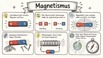 Vorschau - Arbeitsblätter - Lernposter + Arbeitsblätter zum Thema "Magnet" + Lösung & MP3 + Mindmap + Infografiken - Seite 3