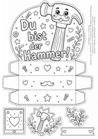 Vorschau - Mal- und Bastelvorlagen - Geschenkfaltbox - Seite 1