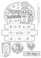 Vorschau - Mal- und Bastelvorlagen - Geschenkfaltbox - Seite 2