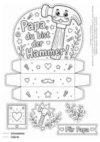 Vorschau - Mal- und Bastelvorlagen - Geschenkfaltbox - Seite 3