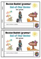 Vorschau - Arbeitsblätter - Revision Booklet grammar - 5th grade - Deckblatt