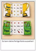 Vorschau - Mal- und Bastelvorlagen - Vatertagskarte Geschenk Bastelvorlage | Klasse 1–4 - Seite 2