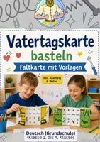 Vorschau - Mal- und Bastelvorlagen - Vatertagskarte Geschenk Bastelvorlage | Klasse 1–4 - Deckblatt