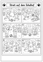 Vorschau - Fördermaterial/Inklusion - Bildergeschichte schreiben – Streit auf dem Schulhof | Deutsch Klasse 3/4 - Seite 1