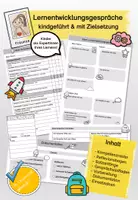 Vorschau - Unterrichtsreihen - Lernentwicklungsgespräche - kindgeführt, mit Zielsetzung - Deckblatt
