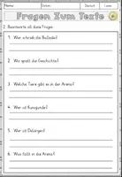 Vorschau - Arbeitsblätter - Ballade: Der Handschuh — Friedrich Schiller, Leseverständnis Sachtexte (Klasse 4–6) mit Arbeitsblättern - Seite 3