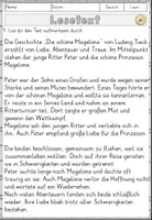 Vorschau - Arbeitsblätter - Ballade:Die schöne Magelone — Ludwig Tieck, Lesen und verstehen Grundschule Klasse 4/6 - Arbeitsblätter - Seite 2