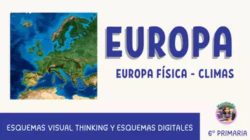 Vista previa - Hojas de trabajo - EUROPA POLÍTICA Y FÍSICA - ESQUEMAS VISUALES - Portada