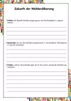 Vorschau - Arbeitsblätter - Zukunft der Weltbevölkerung (Ursachen, Herausforderungen) - Seite 3