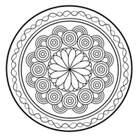 Vorschau - selbst erstellte Cliparts/Grafiken - Mandala zum Ausmalen – Konzentration & Entspannung - Deckblatt