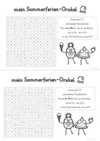 Vorschau - Arbeitsblätter - Sommerferien Orakel Suchsel Schuljahresabschluss - Seite 3