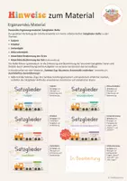 Vorschau - Unterrichtsreihen - Materialpaket Satzglieder bestimmen (ab Klasse 3,4): Satzbau-Zug und Arbeitsheft - Seite 3