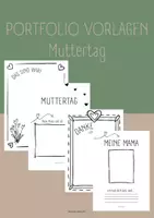 Vorschau - Arbeitsblätter - Portfolio_Muttertag - Deckblatt