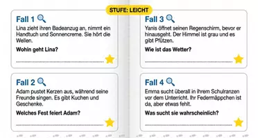 Aperçu - Apprentissages en autonomie - Die kleinen Detektive – 44 Lese- & Logikrätsel für Kinder - Page 1